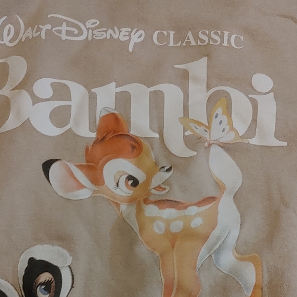 Disney Classic Bambi Tan Sweatshirt Sz XS - Picture 8 of 11